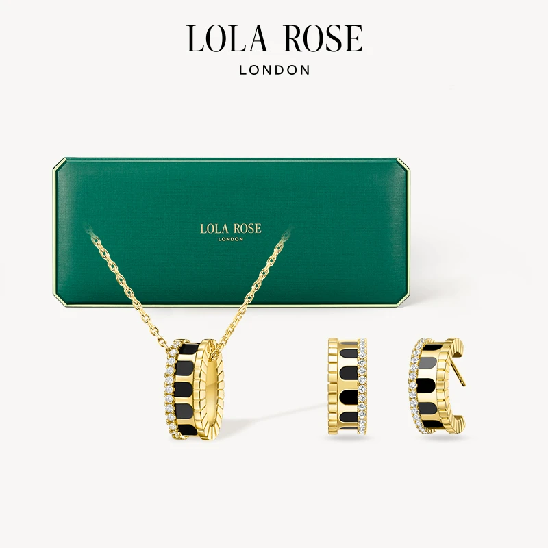 铜合金合成锆石项链 【发发推荐】Lola Rose拱门系列百搭项链耳钉