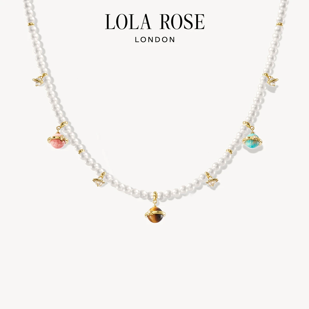 非金属仿珍珠项链 LolaRose日心说珍珠项链叠戴女臻选-D