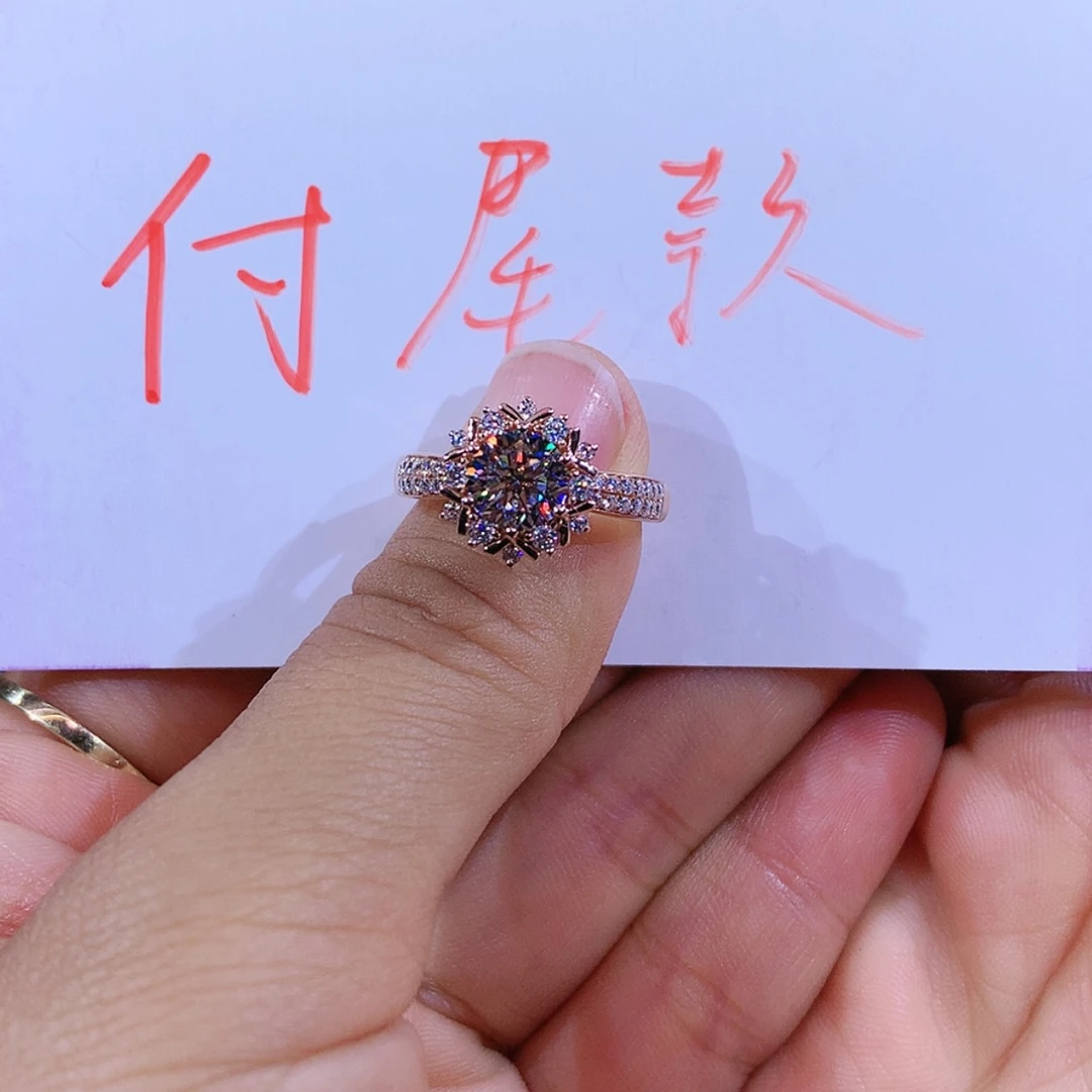 【闪购商品】合成碳硅石手链18K金镶嵌