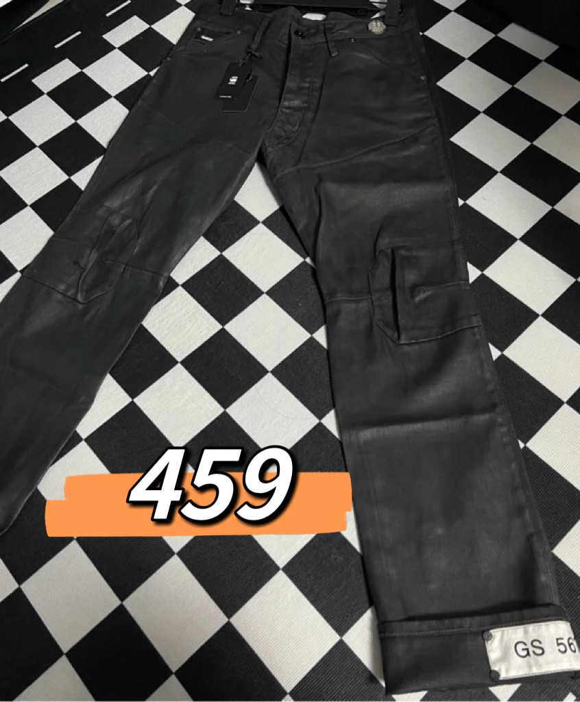 〈清货亏〉GS限量款3301涂层自带编码牛仔直筒裤百搭潮流限定男裤