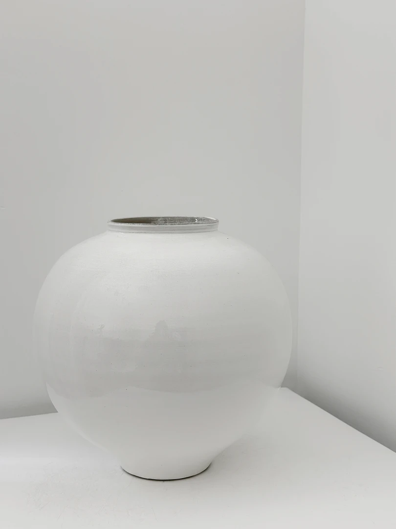 大号面膜釉月亮罐花器