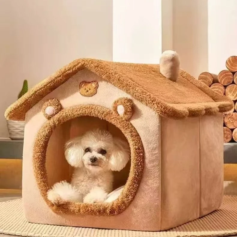 全封闭式猫窝狗窝可拆洗狗房子狗床加厚狗屋猫房子猫窝封闭式猫屋