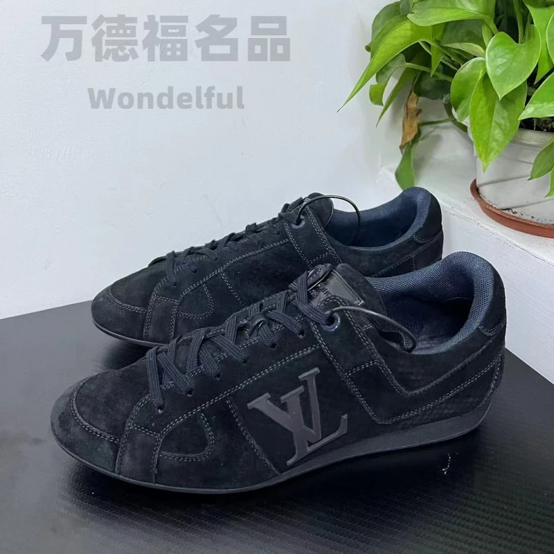 LouisVuitton/路易威登41欧码大logo麂皮板鞋成色自定义无配zg113
