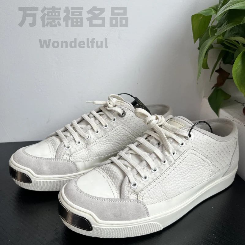 LouisVuitton/路易威登42欧龙鳞设计白色板鞋成色自定义无配zg127