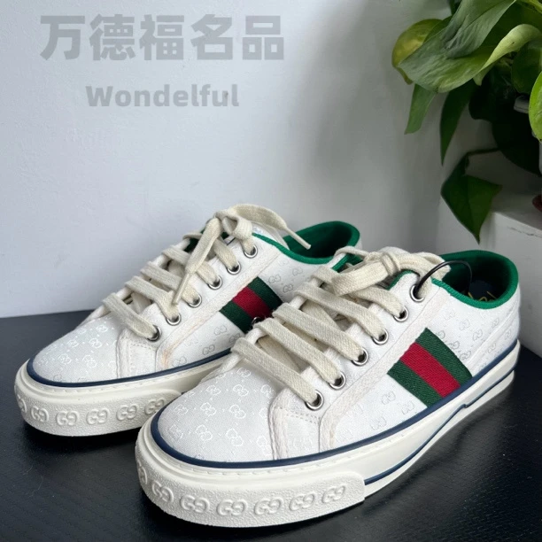 GUCCI/古驰38/39欧码白1977板鞋无配件成色自定义wdf700