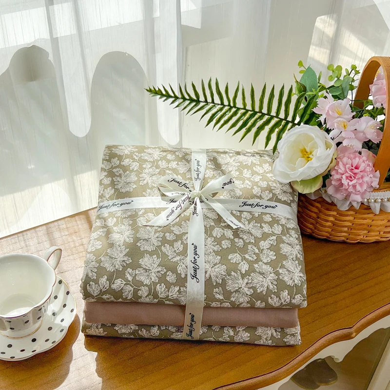 母婴A类针织棉双层纱四件套新体验时尚卧室居家套件可机洗可水洗