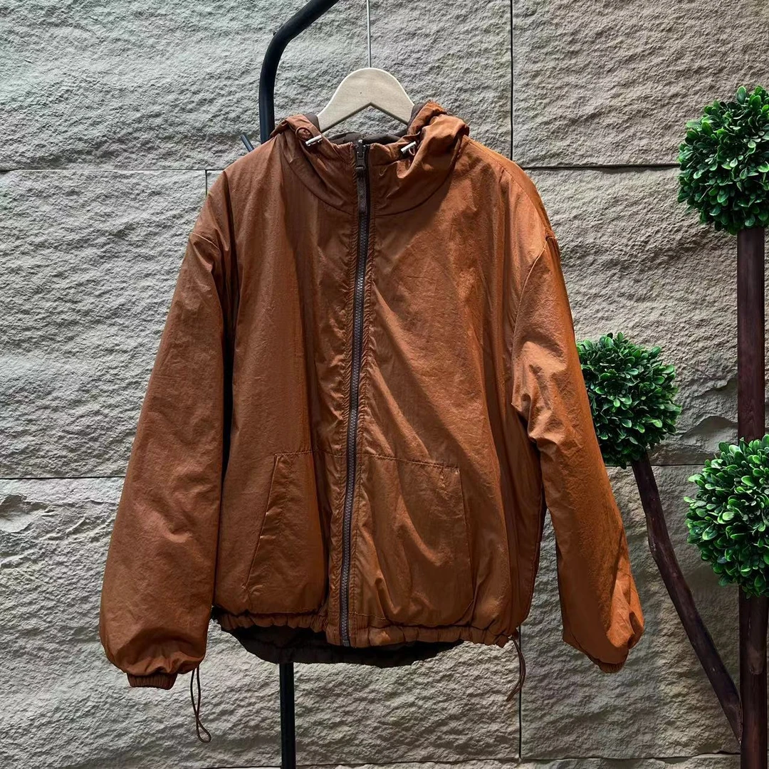 7893新款秋冬加厚休闲百搭气质显瘦连帽上衣小棉服