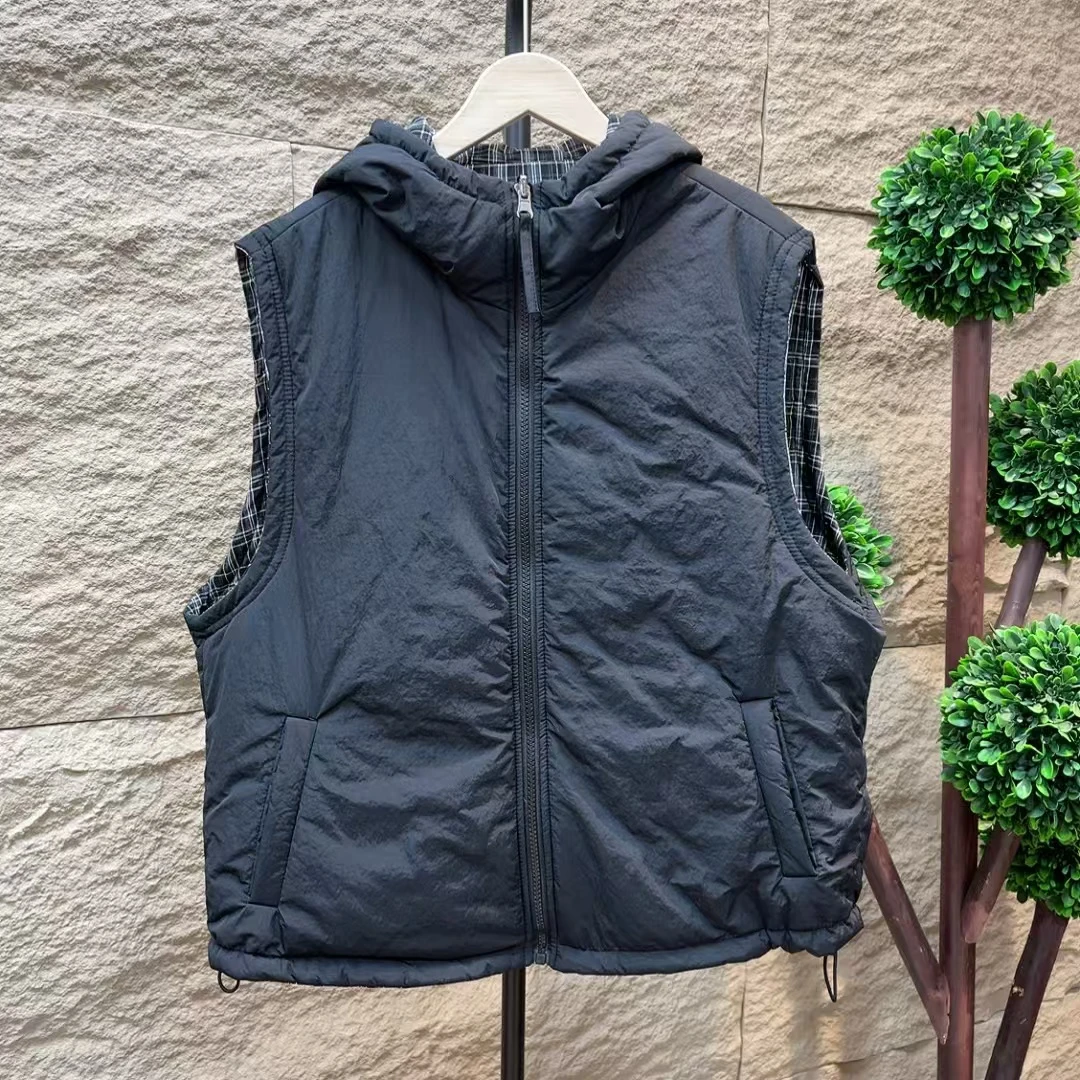 7273新款秋季两面穿休闲百搭简约显瘦连帽马夹