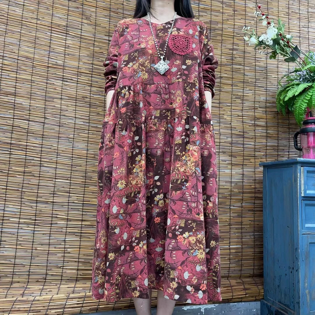 5708新款秋季洋气减龄优雅显瘦连衣裙QZ