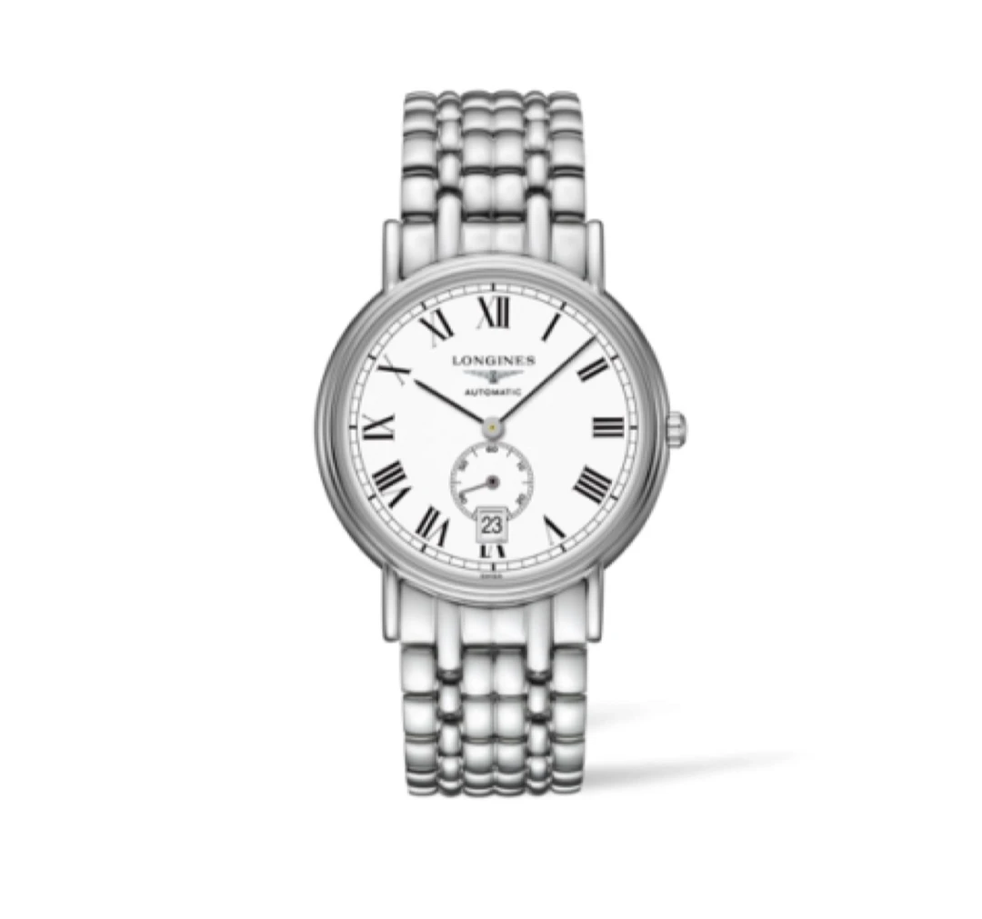 99新 Longines/浪琴 瑰丽805白盘小秒针/全套/38.5mm男