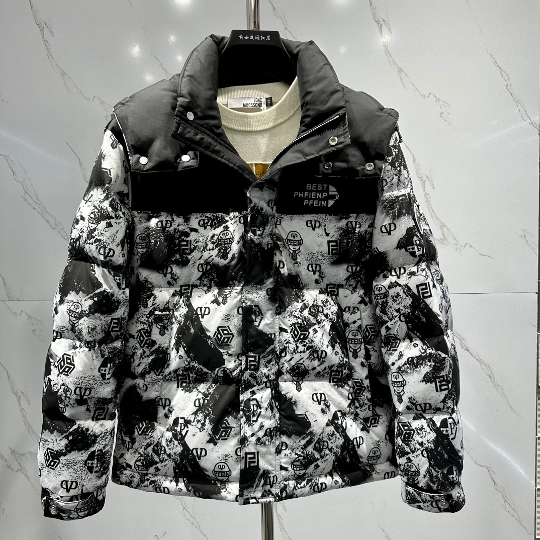 【PP羽绒服】冬季新款潮流休闲轻奢男外套羽绒服男装加厚轻奢外套