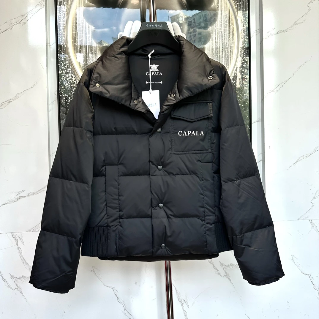 【卡铂拉羽绒服】冬季新款潮流休闲男士轻奢羽绒时尚保暖（两个色）