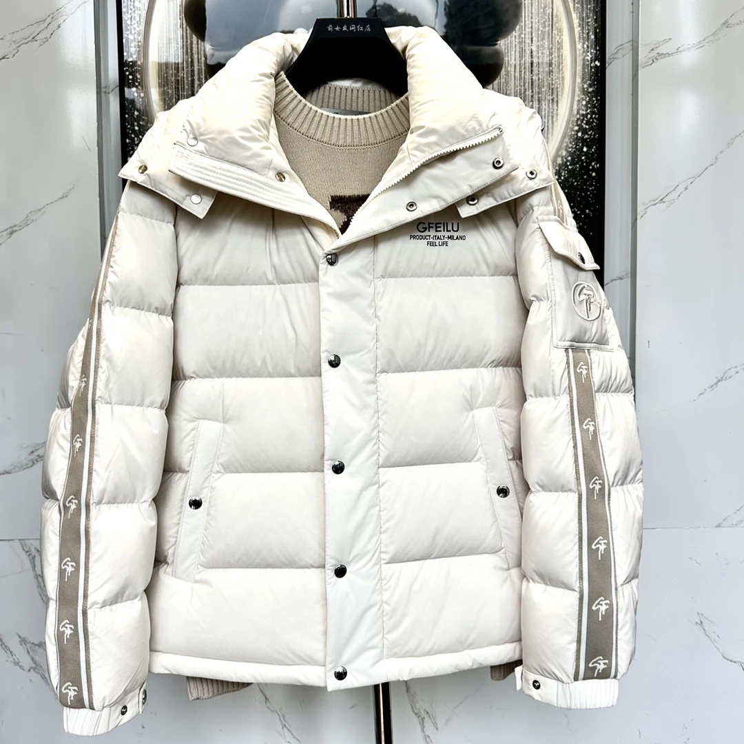 【GF羽绒服】24年冬季外套男士时尚休闲百搭羽绒服保暖加厚冬宽松