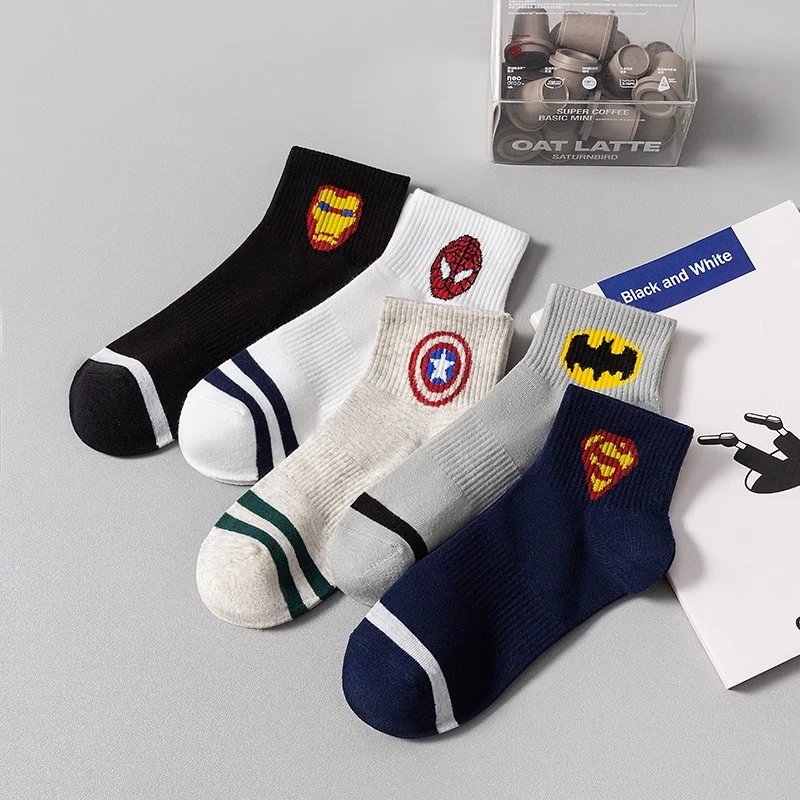 大童袜子春秋短袜8岁以上男孩青少年中学生纯棉运动篮球潮袜中筒