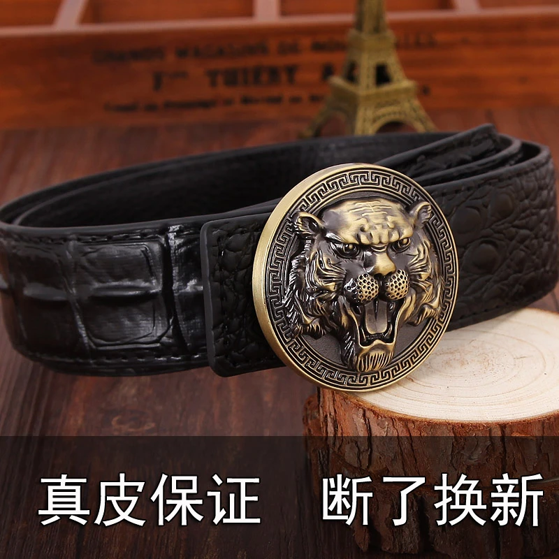 男士皮带真皮男式腰带牛皮男款爆款2024新款十二生肖男人休闲虎头
