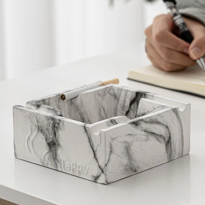 新款烟灰缸ins高颜值方形创意个性客厅家用潮流档次大号雪茄烟缸