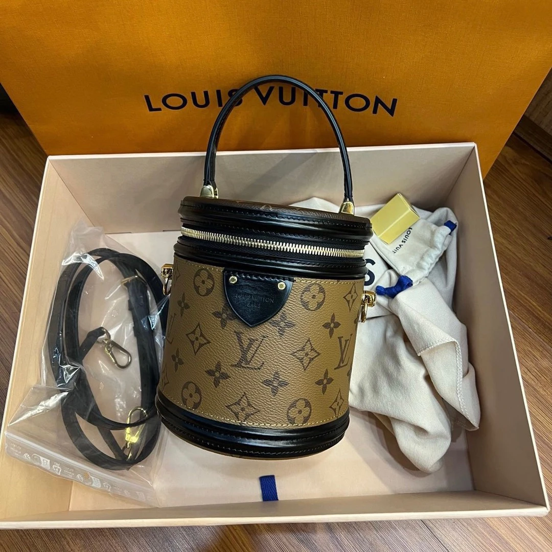 99新 LouisVuitton/路易威登 lv 发财桶包