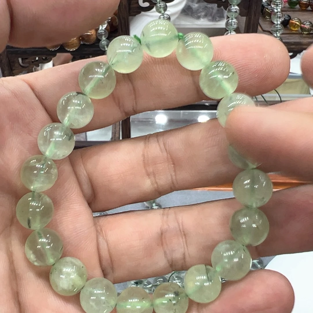 葡萄石手串未镶嵌葡萄石手串