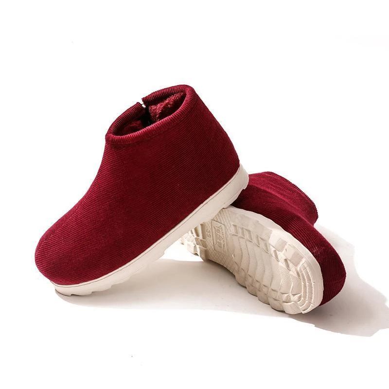 缝制鞋包头拖情侣老年人宝宝棉拖鞋居家包跟老北京布鞋