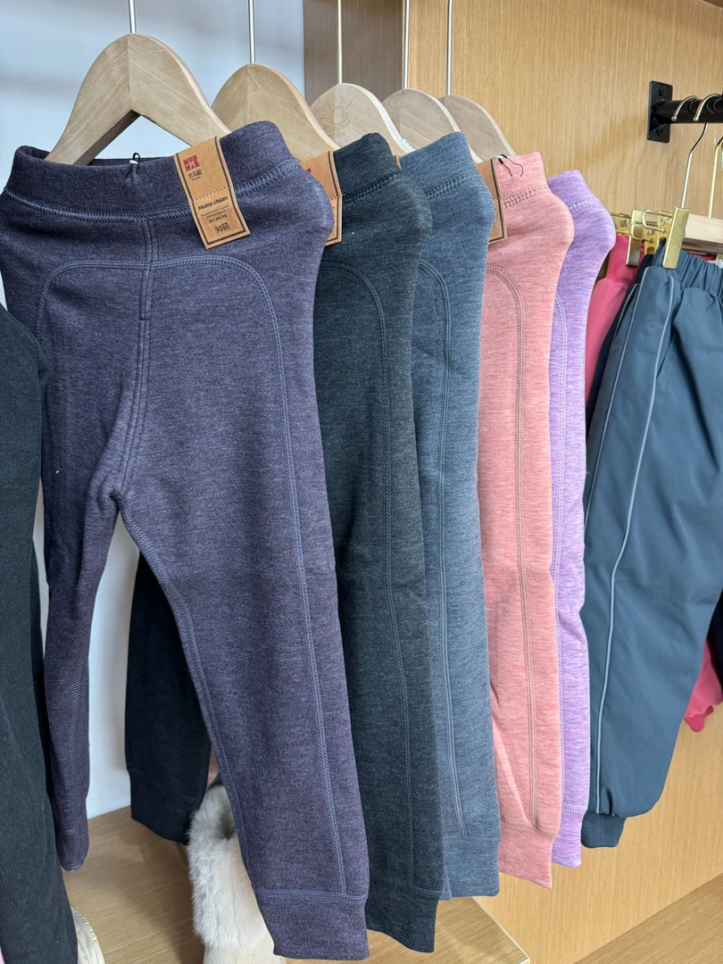 1115-4宝宝保暖裤男女童冬季中大童秋冬柔软内保暖裤子加绒加厚