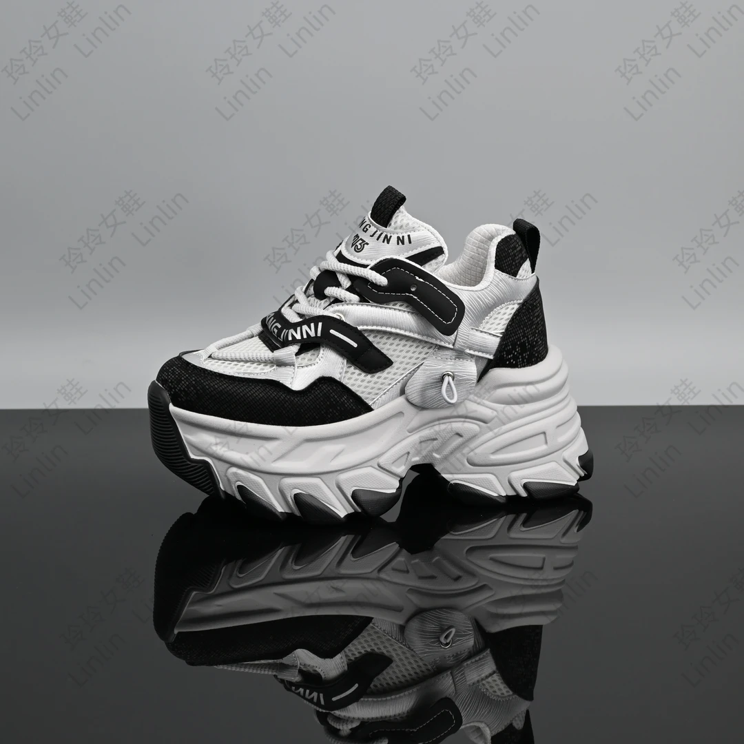 厚底百搭时尚老爹鞋女潮鞋运动休闲鞋韩版潮流ins网面