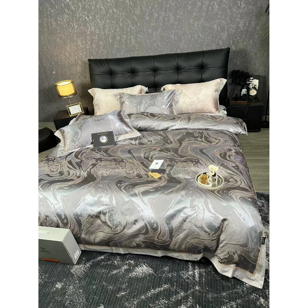 【爆款】轻奢重磅高精密四件套四季款--雨后花园