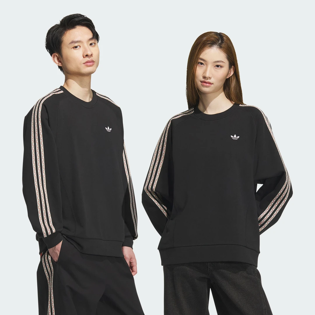 adidas/阿迪达斯TOCSWEATCREW毛圈复古休闲运动卫衣套头衫 KC0107