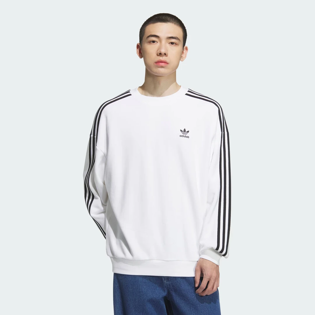 adidas/阿迪达斯OVERSIZE CREW男女运动宽松圆领卫衣套头衫KD1834