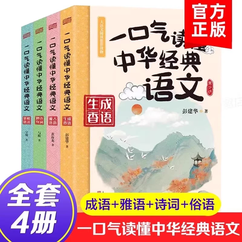 《一口气读懂中华经典语文》 课外阅读书籍 古诗词作文重点知识