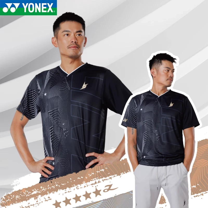 YONEX/尤尼克斯2025年新款运动T恤透气速干林丹款短袖10097LD