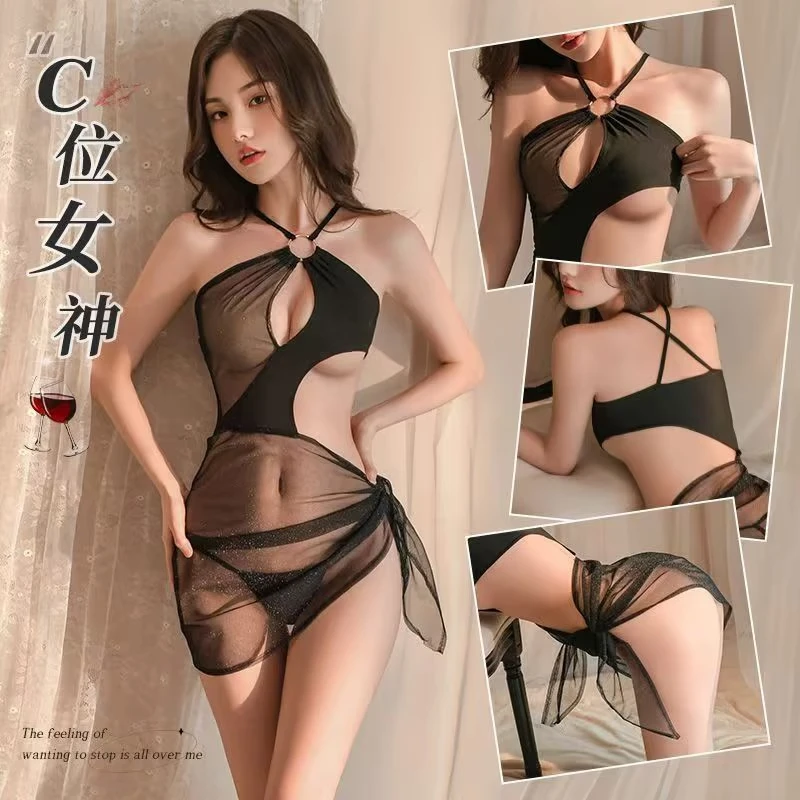 火辣性感网纱睡衣激情套装