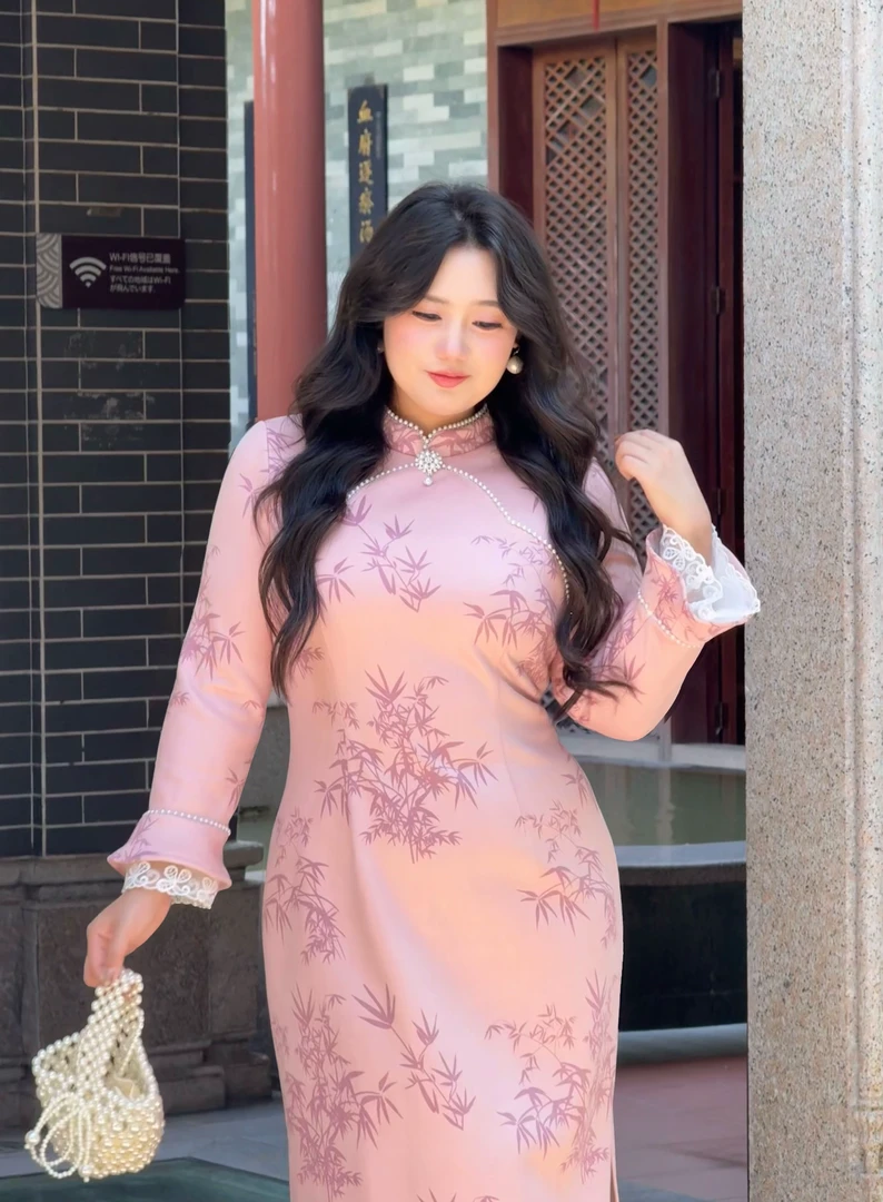 码加加52031胖MM新中式国风超温柔修身显瘦新款盘扣旗袍连衣裙