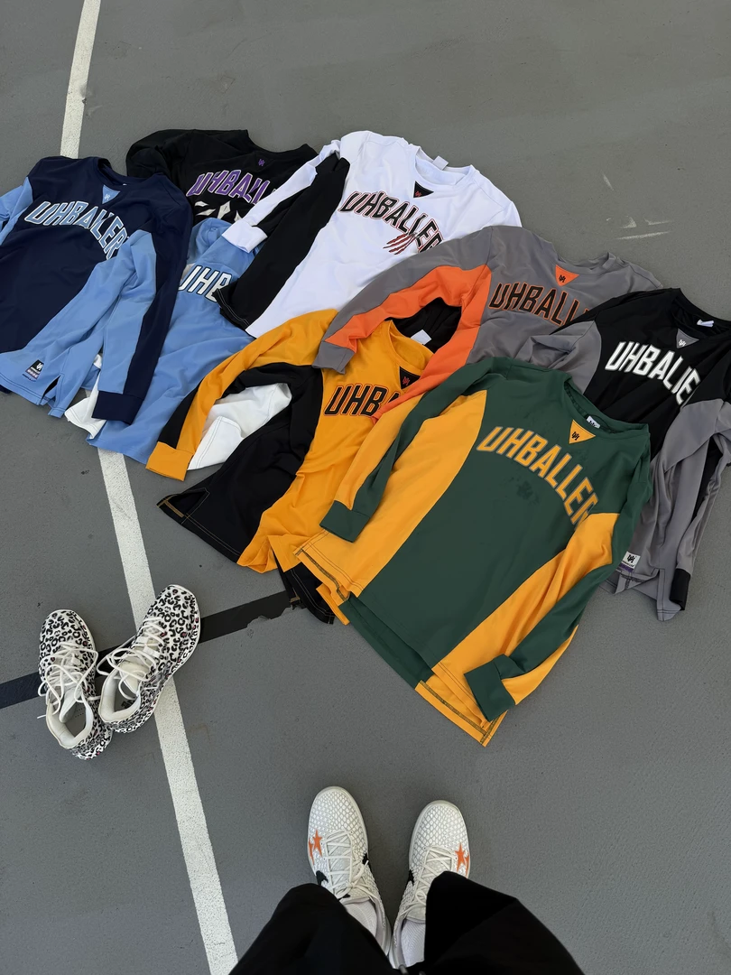 UHBALLER3.0高弹速干篮球美式长袖运动训练热身比赛投篮服训练服