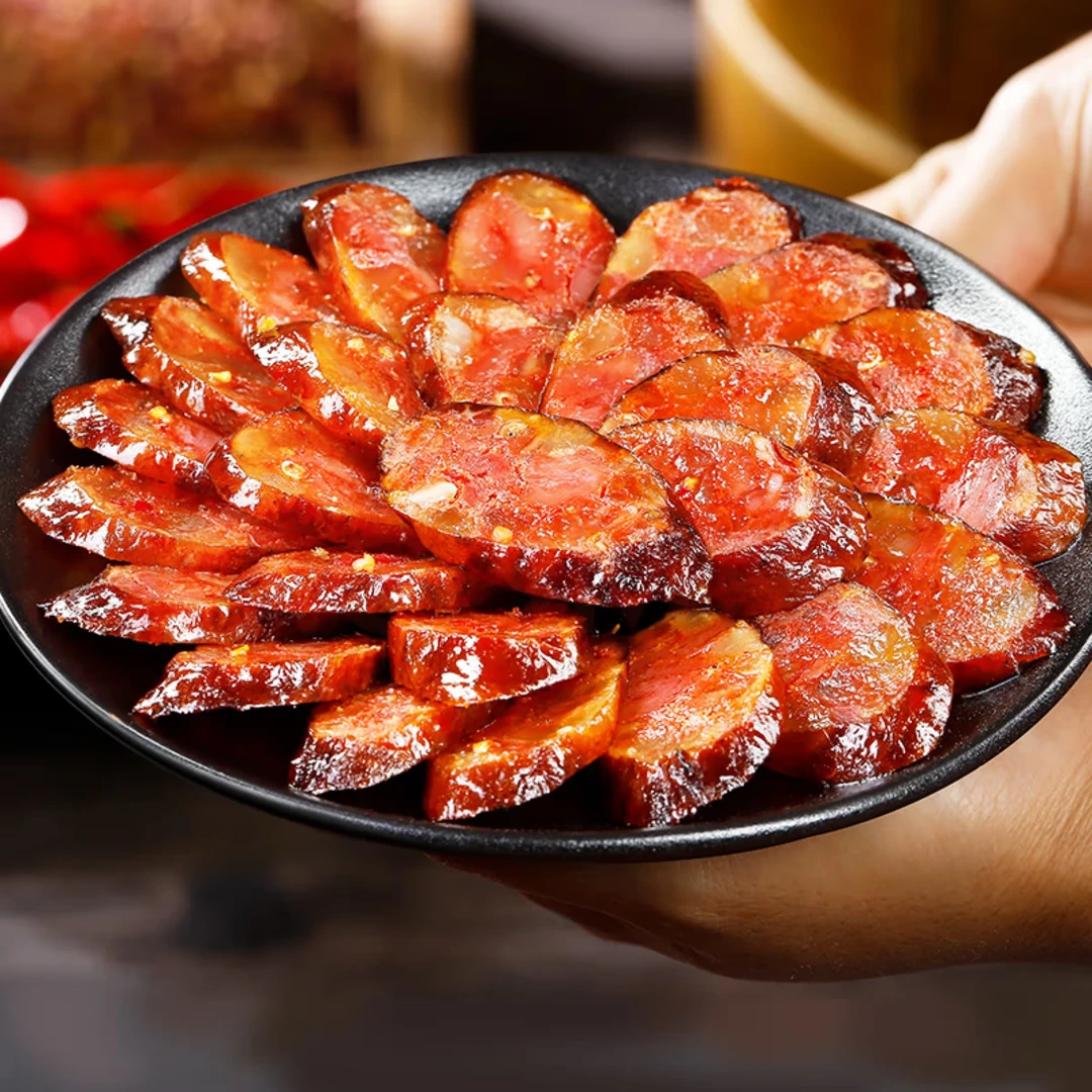 【土家风味】柴火烟熏腊香肠香味十足