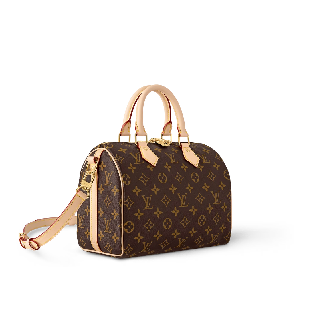 99新 LouisVuitton/路易威登 SPEEDY25经典单肩包全套