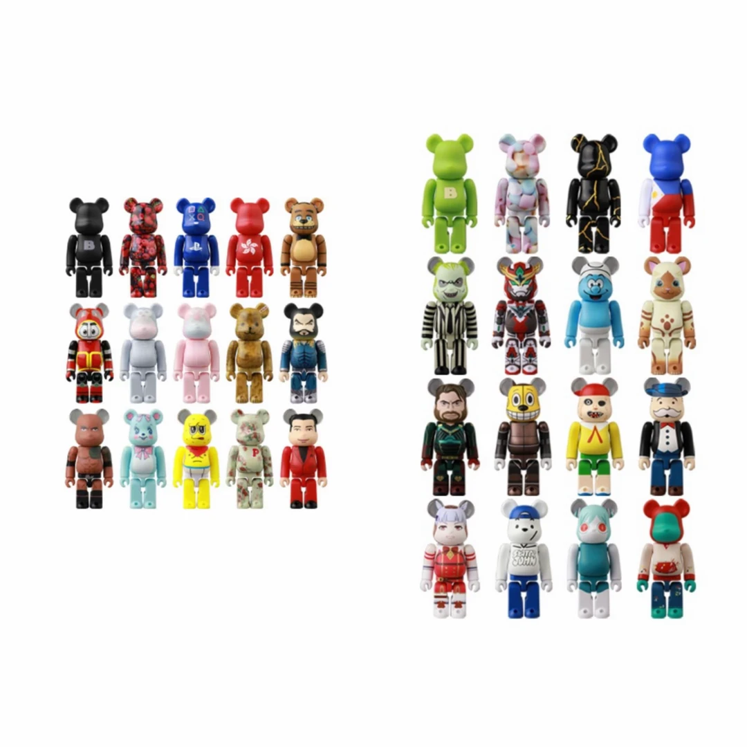 （代拆）积木熊Bearbrick 48/49代盲盒一个 100%尺寸/7cm 潮玩