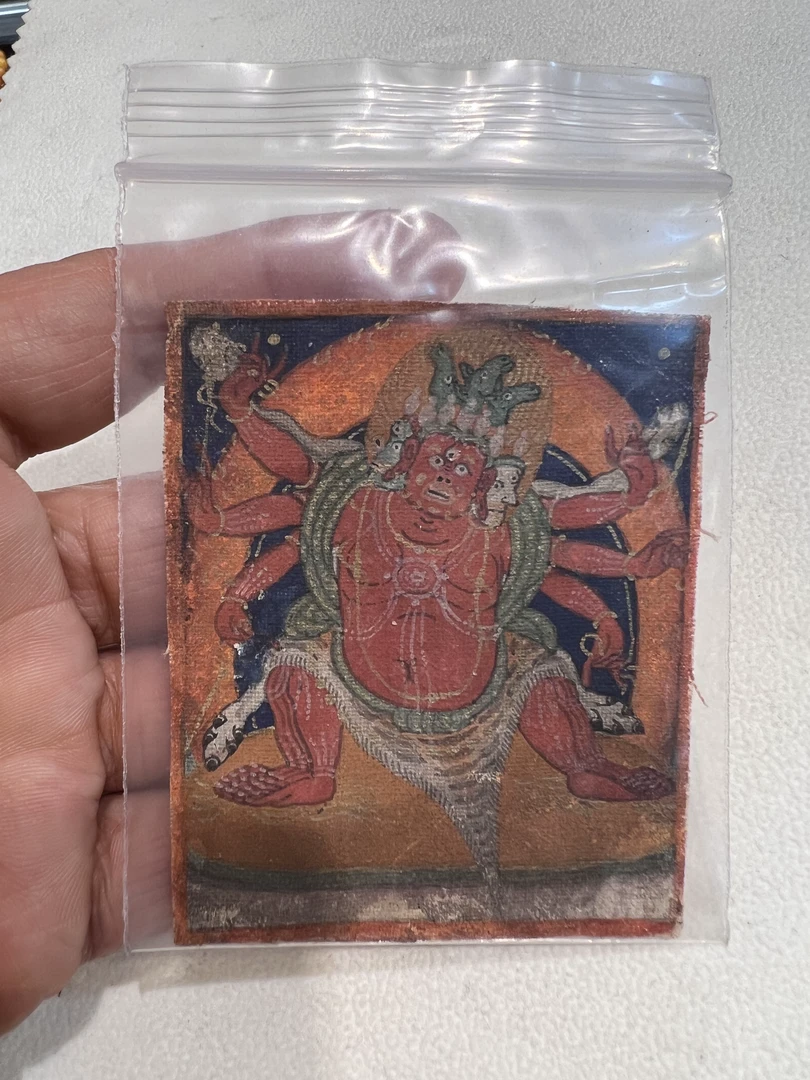 藏式手绘彩绘扎卡