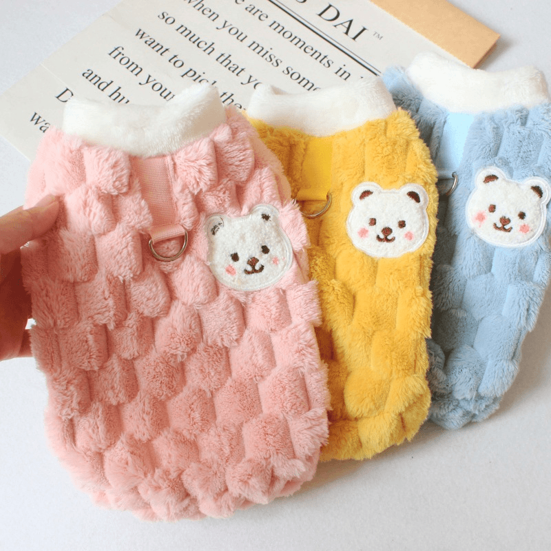 宠物衣服秋冬季棉衣金贵绒可爱猫咪狗狗泰迪比熊两脚加厚背心马甲