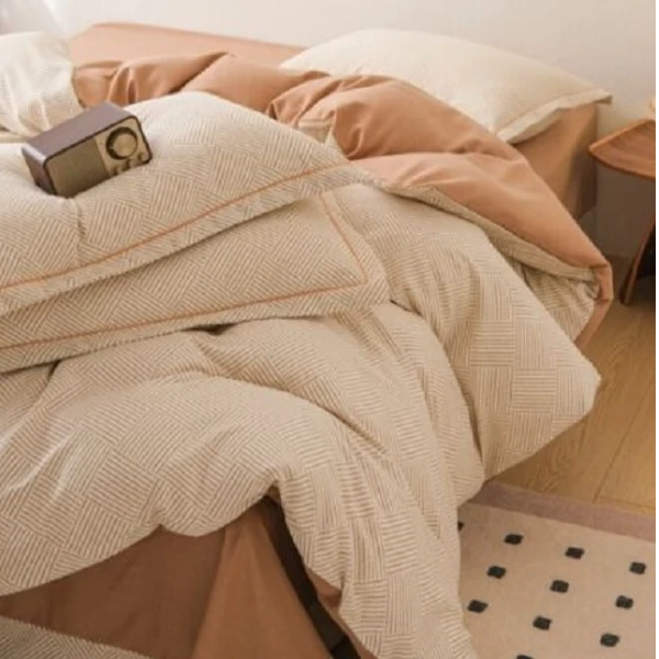 TT家纺  2*2.3摩卡 全棉纯棉环保磨毛四件套