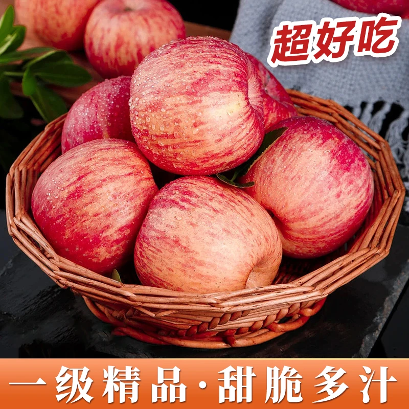【苹果2斤5斤10斤装原生态苹果】陕西红富士苹果 脆甜自然 香甜肉厚
