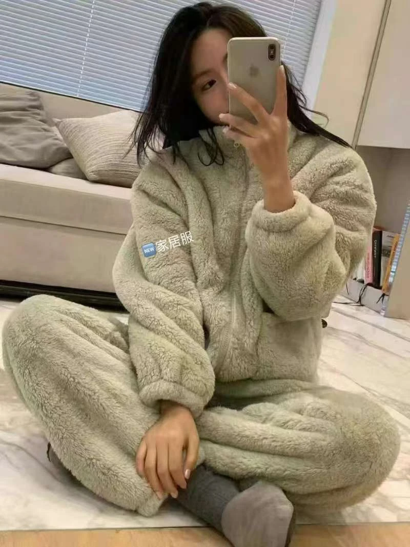 66059家居毛毛时尚套装