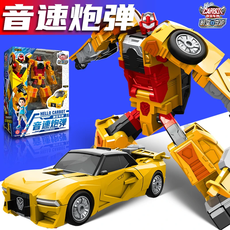 正版咖宝车神之时空守护音速炮弹变形汽车机器人金刚男孩玩具儿童