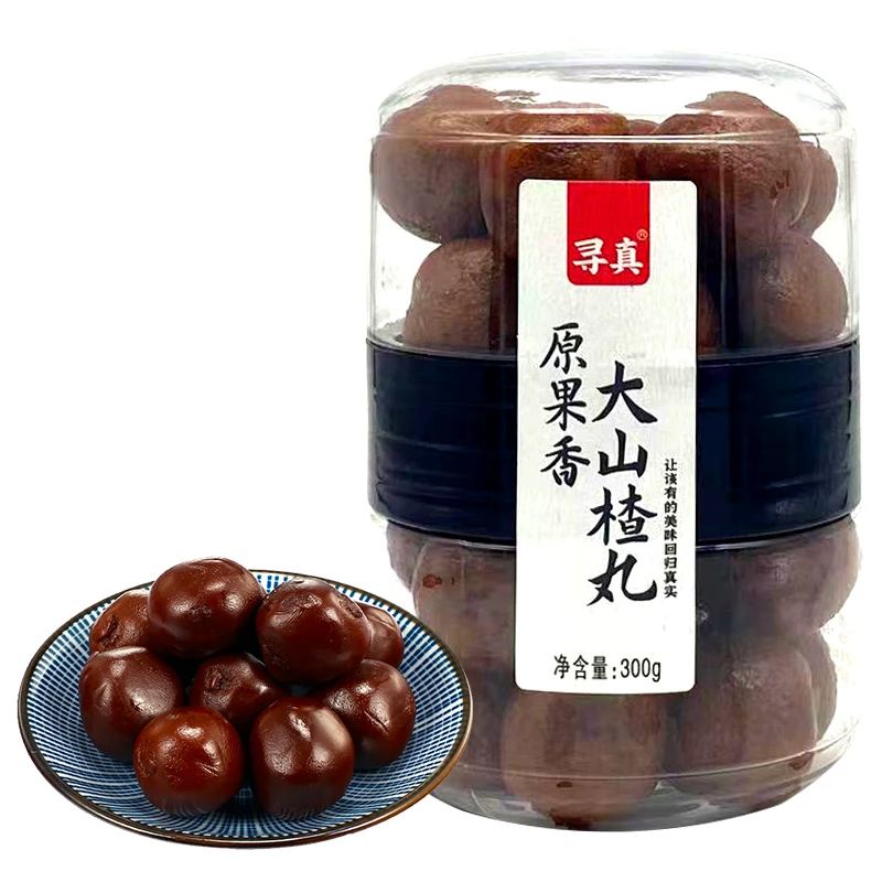 寻真原果香山楂300g/瓶装办公室解馋零食