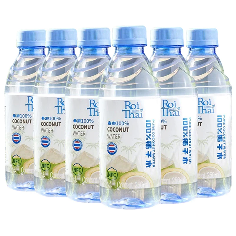 泰府泰国进口ROITHAI100%纯椰子水250ml/瓶装椰子原汁饮料