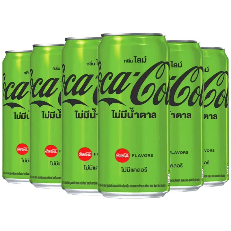 COCA COLA/可口可乐泰国原装进口青柠可乐325ml/罐装碳酸饮料汽水