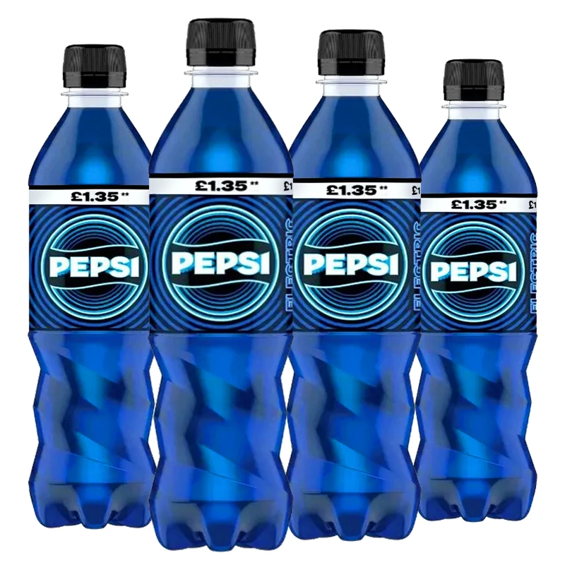 英国进口百事蓝可乐碳酸饮料500ml/瓶限量版电蓝色可乐汽水