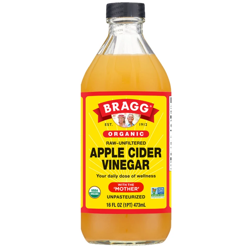 BRAGG美国进口博饶谷苹果醋饮料473ml/瓶苹果原浆