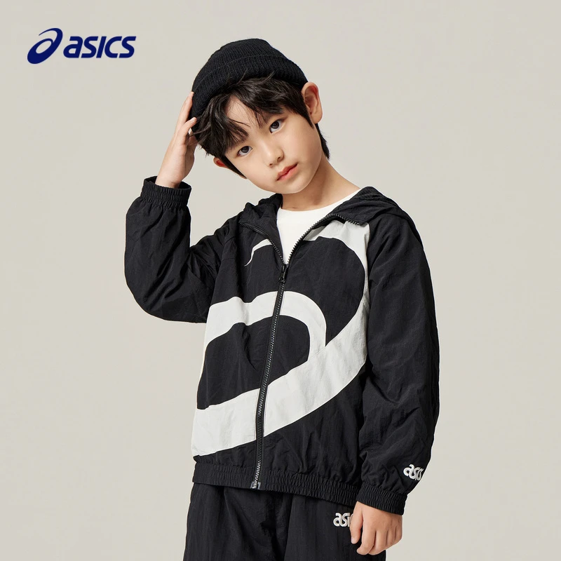 【官方旗舰】Asics亚瑟士男女童运动外套宽松时尚长袖333221053162
