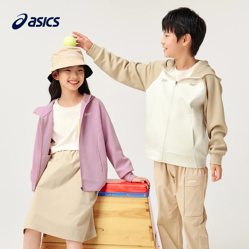 ASICS/亚瑟士童装中性款2024秋百搭时尚长袖便服333241053064