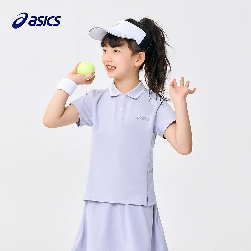 【i】ASICS/亚瑟士童装女童针织短袖T恤332231174030